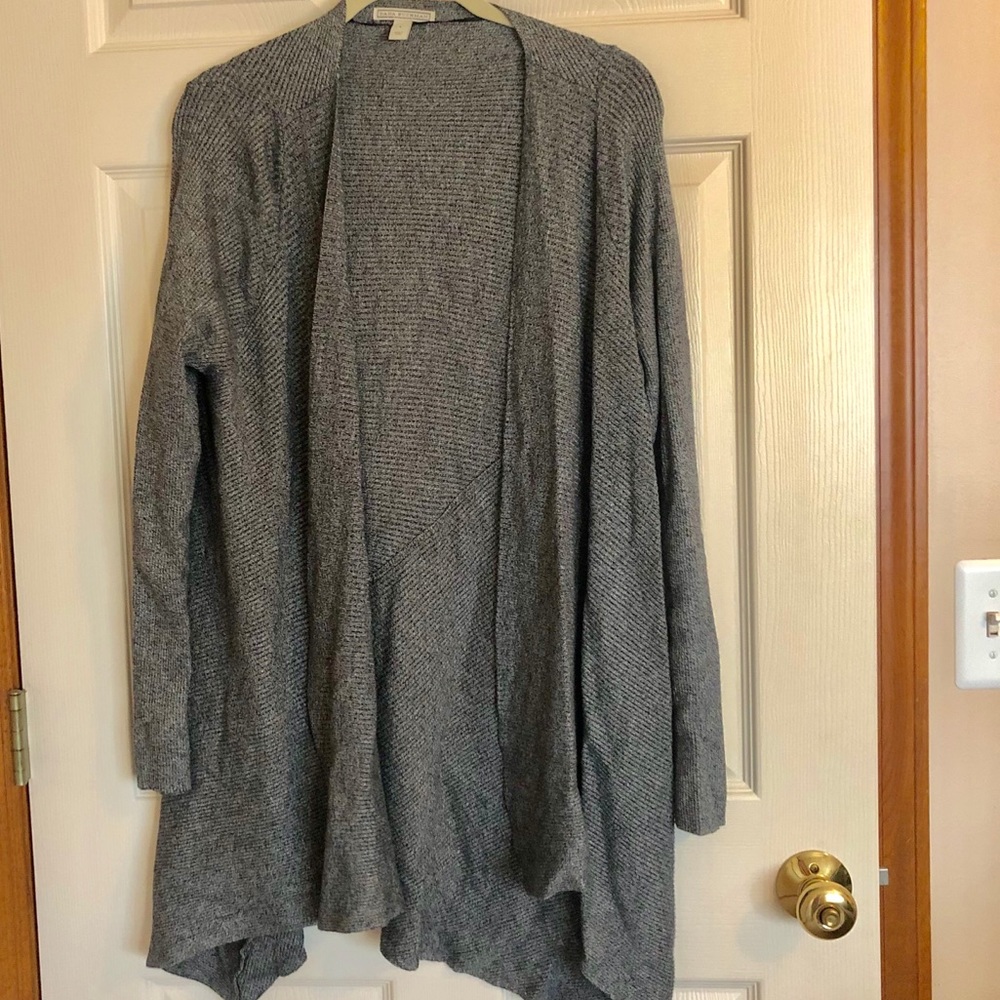Grey Long Cardigan
